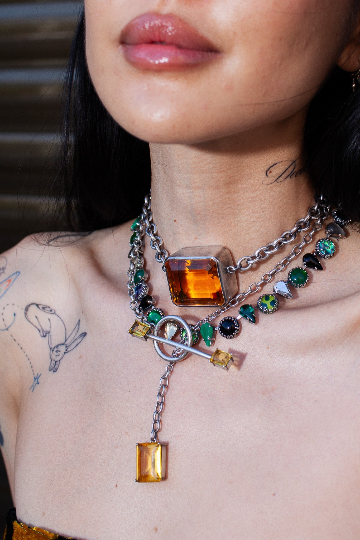 Layering Choker in Alligator mia vesper