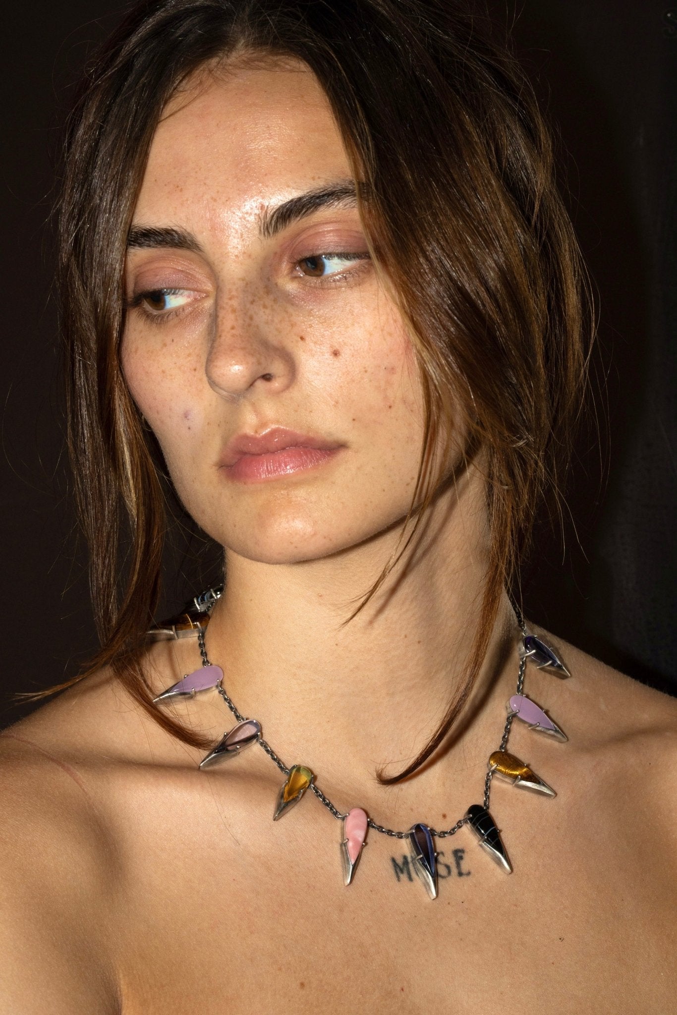 The Saber Tooth Necklace in Punk Rocks mia vesper